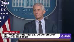 Fauci: 1st U.S. Case Of COVID-19 Omicron Variant Identified News Clip