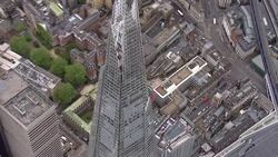 UK: Aerial views of The Shard Skyscraper in London News Clip