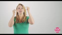 ASL - Classifiers and work pop quiz Instructional Video