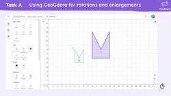 Investigating transformations with GeoGebra Instructional Video