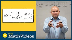 Graph piecewise functions logarithmic and reciprocal Instructional Video