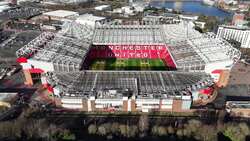 Drone shots of Old Trafford as the Chancellor believes expansion can drive economic growth News Clip