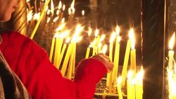 CLEAN : Tourists flock to Bethlehem's Church of the Nativity on Christmas eve News Clip