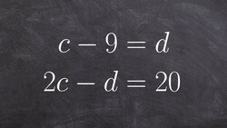 Create a system of equations from a word problem Instructional Video