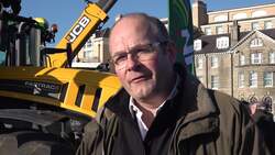 Farmers and NFU members gather in Cambridge in new protest over inheritance tax reforms News Clip