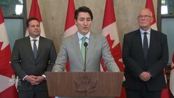 Trudeau stands by foreign interference report as reporter asks if he has regrets News Clip