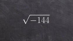 Algebra 2 - Math tutorial for simplifying a radical using the imaginary number i, sqrt(-144) Instructional Video