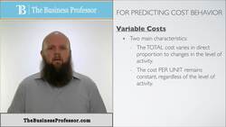 Variable Costs - Managerial Accounting Instructional Video