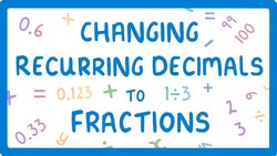How to Convert Recurring Decimals to Fractions (Proportions Part 6/6) #18 Instructional Video