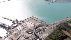 Aerials of P&O Ferries News Clip
