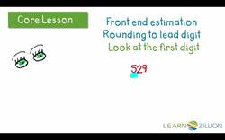 Assess Reasonableness of an Answer Using Front End Estimation Instructional Video