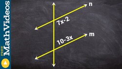 Using corresponding angles to show two lines are parallel - Free Math tutorial Instructional Video