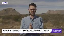 High Winds Delay Blue Origin Space Flight News Clip