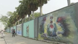 CLEAN : DR Congo: artists paint frescoes to raise awareness against COVID-19 News Clip