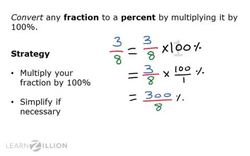 Converting Fractions to Percents: Using the Identity Principle of Multiplication Instructional Video