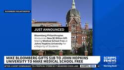 Johns Hopkins to offer free tuition for most students after $1B Bloomberg donation News Clip