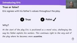 'An Inspector Calls': exploring the character of Eric Instructional Video