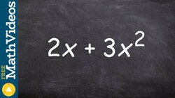 How do you factor out a GCF from an expression Instructional Video