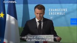 'Fuel taxes will adapt to price fluctuations,' says Macron in response to gilets jaunes protests News Clip
