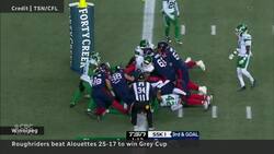 Roughriders win Grey Cup 25-17 over Alouettes News Clip