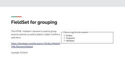 HTML CSS and JavaScript for Beginners - A Web Design Course - HTML Form Fieldset Instructional Video