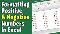 How to Format Numbers in Excel with Color-Coding and Arrows Instructional Video