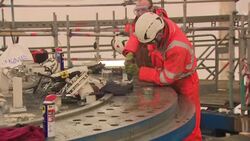 New drilling equipment at HS2 rail site News Clip