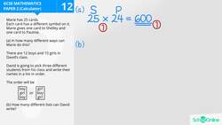 GCSE Secondary Maths Age 13-17 - Probability & Statistics: Combinations - Explained Instructional Video
