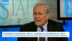Former Defense Secretary Donald Rumsfeld Dies At 88 News Clip