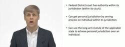 Federal Court Personal Jurisdiction Instructional Video