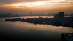 Drone Explores Hanoi's Old Quarter: Vietnam’s Vibrant Capital From Above Stock Footage