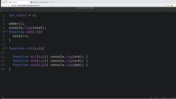 Modern Web Design with HTML5, CSS3, and JavaScript - Function Scope in JavaScript Instructional Video