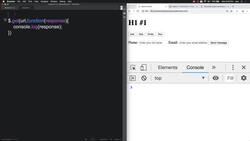 HTML CSS and JavaScript for Beginners - A Web Design Course - jQuery AJAX Instructional Video
