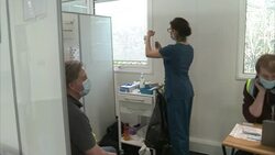 Stock shots of people getting their covid vaccines News Clip