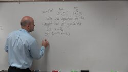 Learn how to write the equation of the tangent line using trigonometry Instructional Video