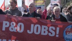 UK: P&O Ferries resumes limited service after 800 staff sacked. News Clip