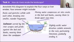River processes of erosion, transportation and deposition Instructional Video