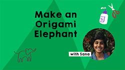 Origami Elephant Craft Instructional Video