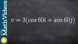 Determining the magnitude and angle of a vector as a linear combination Instructional Video