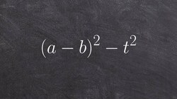 How to use the difference of two squares to factor Instructional Video