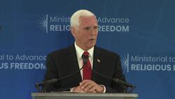 Pence says the U.S. will support China's faithful News Clip