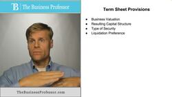 Term Sheet Provisions Instructional Video
