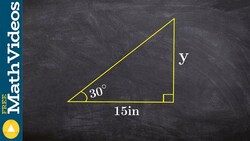 Find the missing length using special right triangles Instructional Video