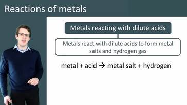 Reactions of Metals with Oxygen, Acids and Water