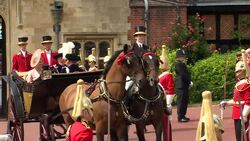 King Willem-Alexander and Queen Maxima of the Netherlands attend the Royal Order of the Garter service News Clip