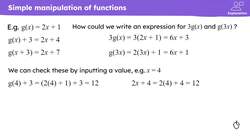 Checking and securing understanding of moving between function notation and the definition Instructional Video