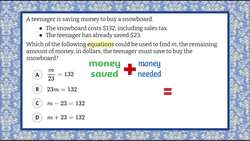 How to Write an Equation for a Real World Situation | 6.EE.B.7 Instructional Video