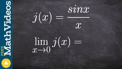 Evaluate the limit of sinx over x Instructional Video
