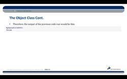 Complete Java SE 8 Developer Bootcamp - The Object Class Instructional Video