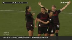 Soccer legend Christine Sinclair plays last match as Canada's captain News Clip